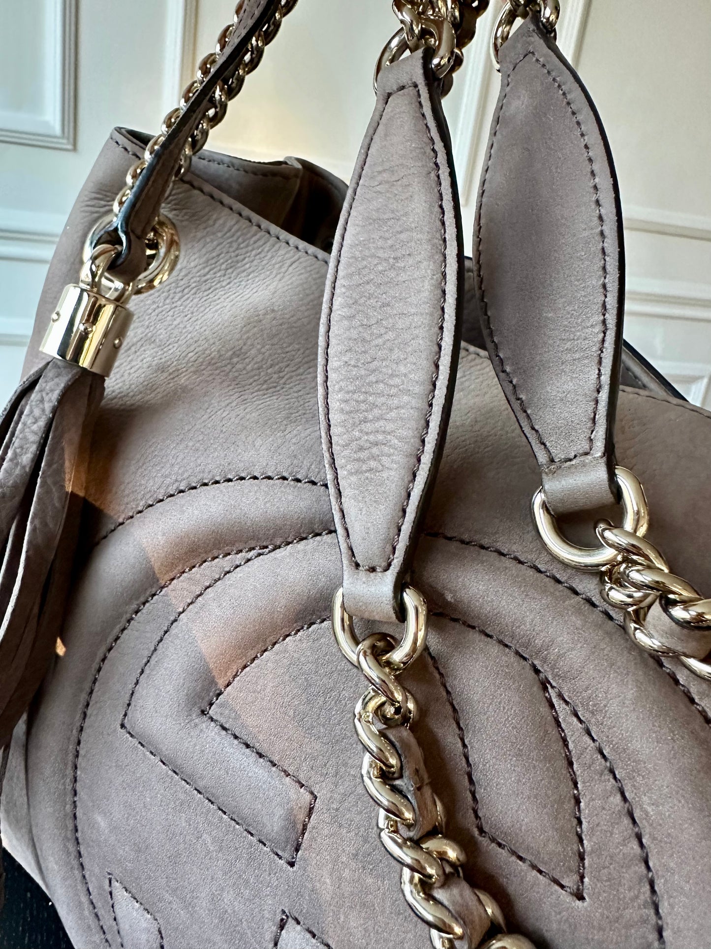 GUCCI 'Soho Double Chain' skuldertaske large