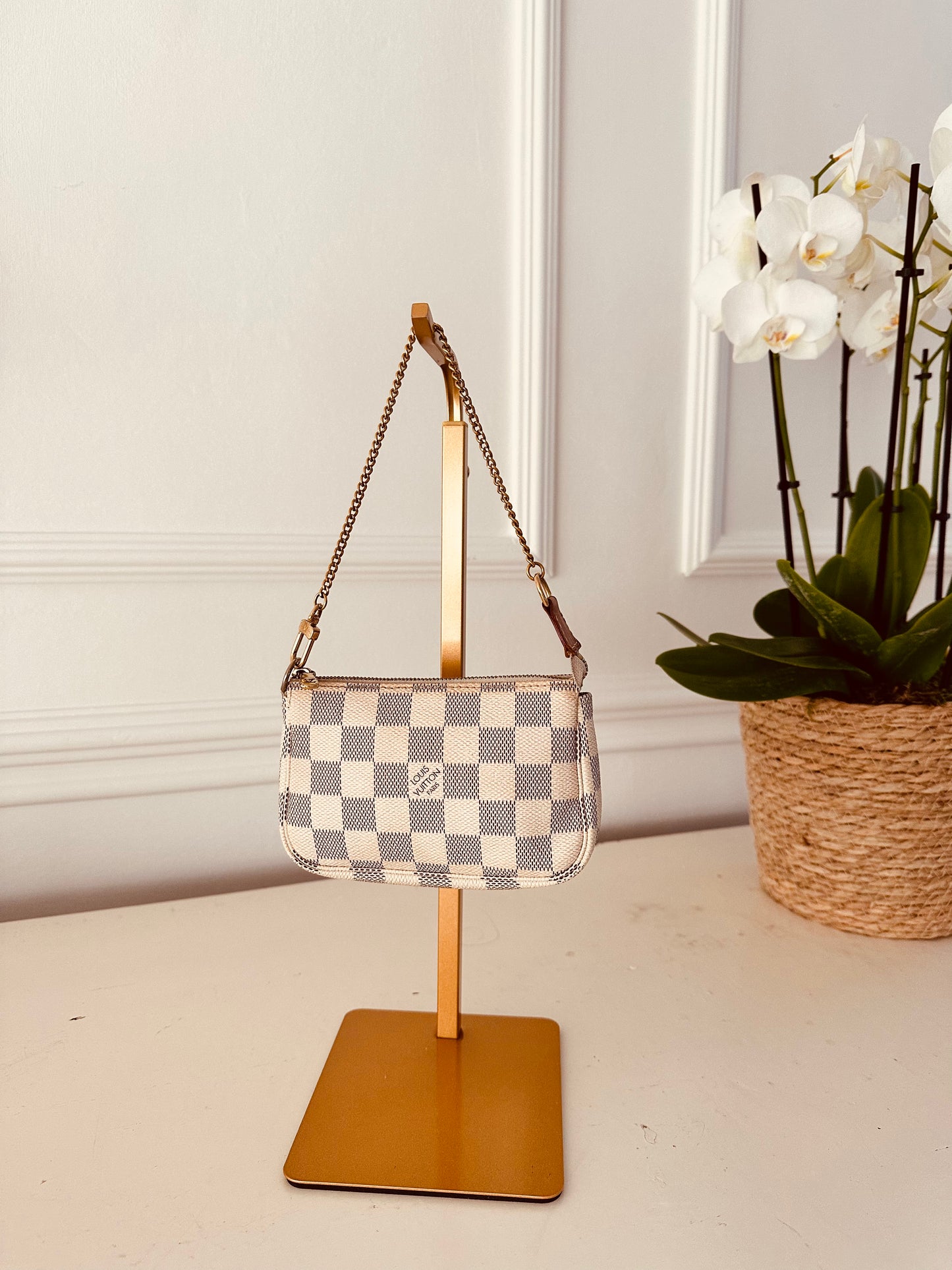 Louis Vuitton Damier Azur Mini Pochette Accessoires håndtaske fra 2007