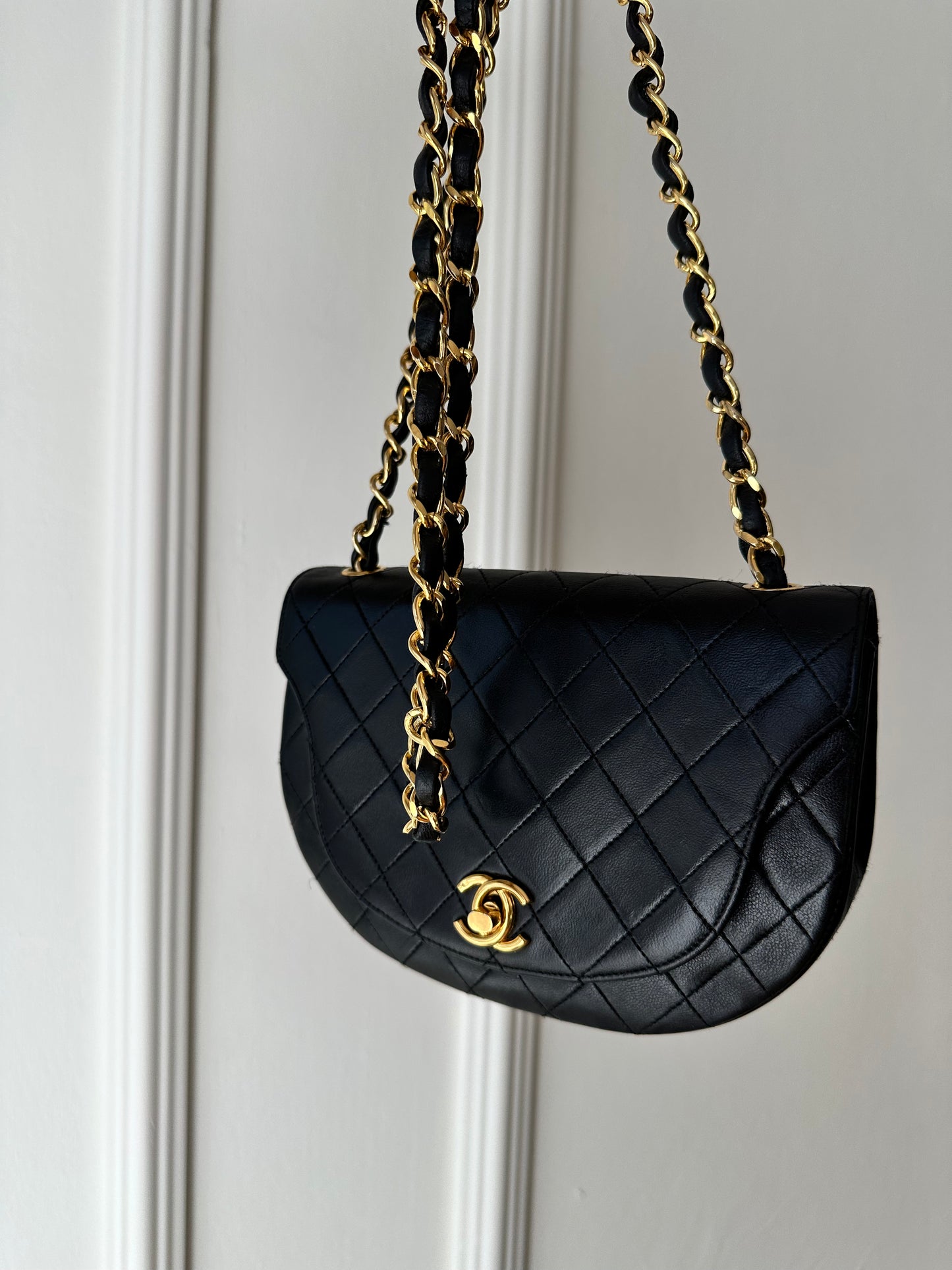 Chanel Vintage Mini Half Moon Flap