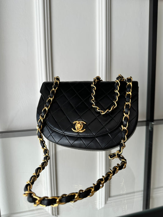 Chanel Vintage Mini Half Moon Flap