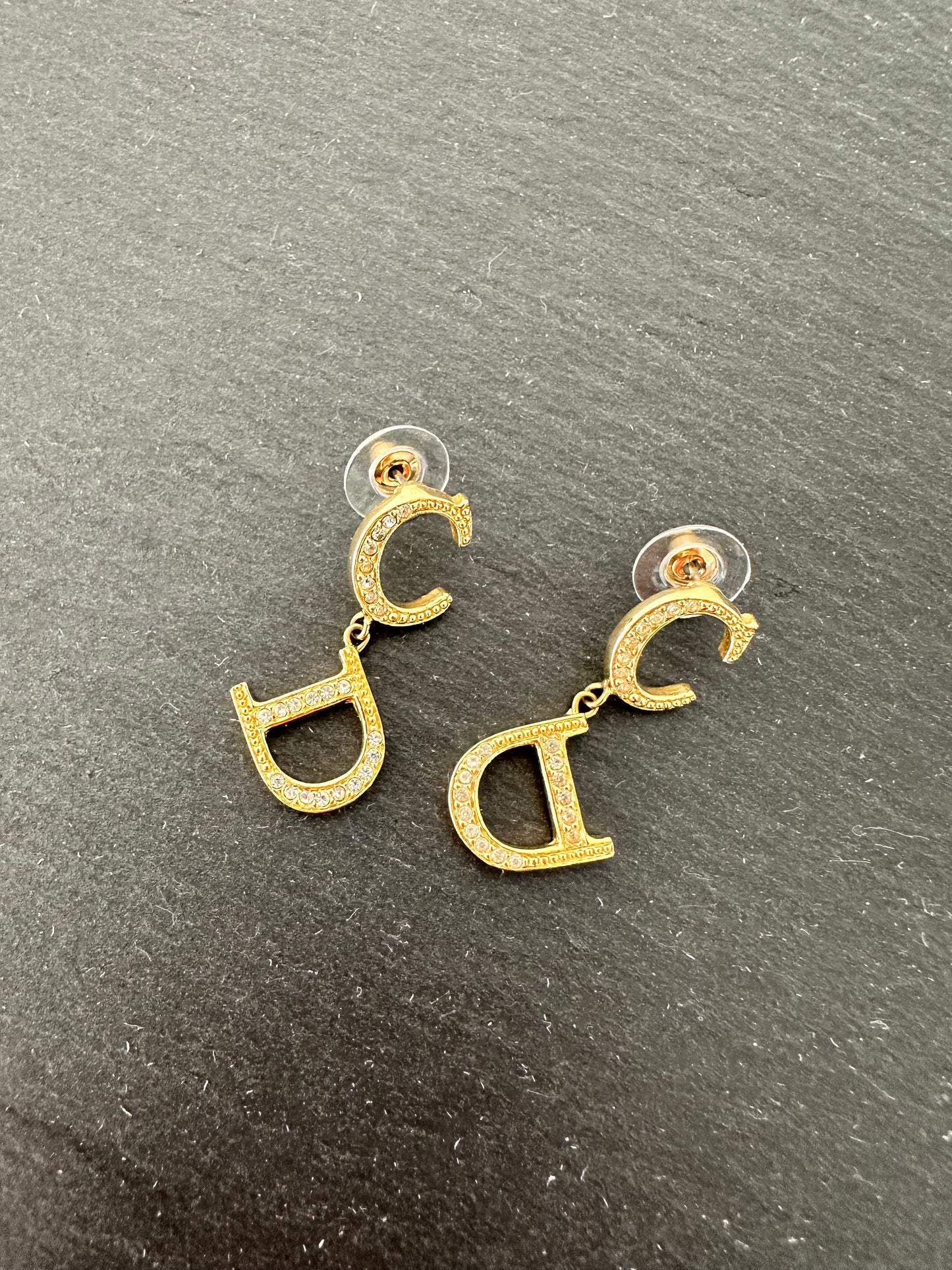 Christian Dior øreringe i guld