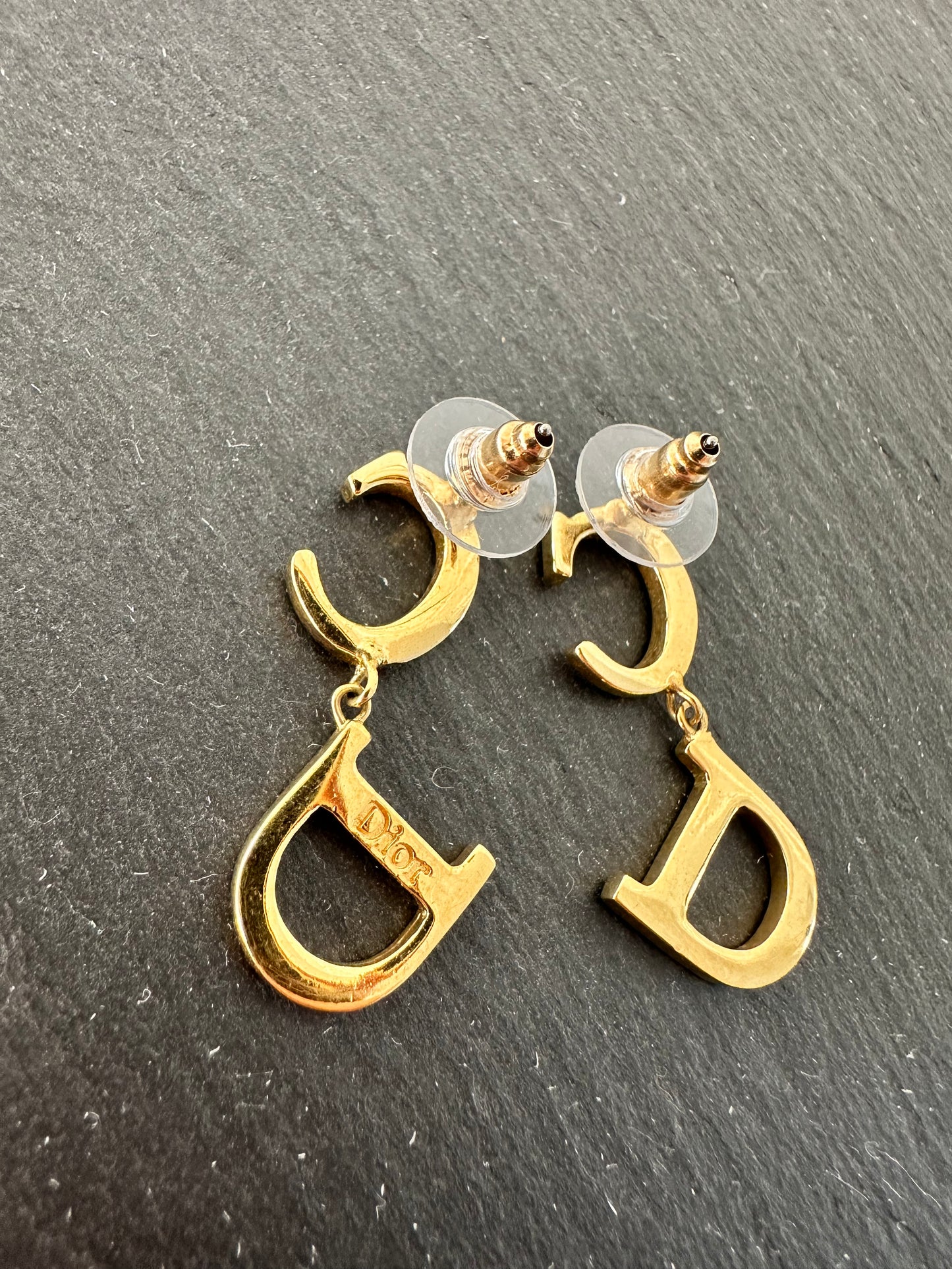 Christian Dior øreringe i guld