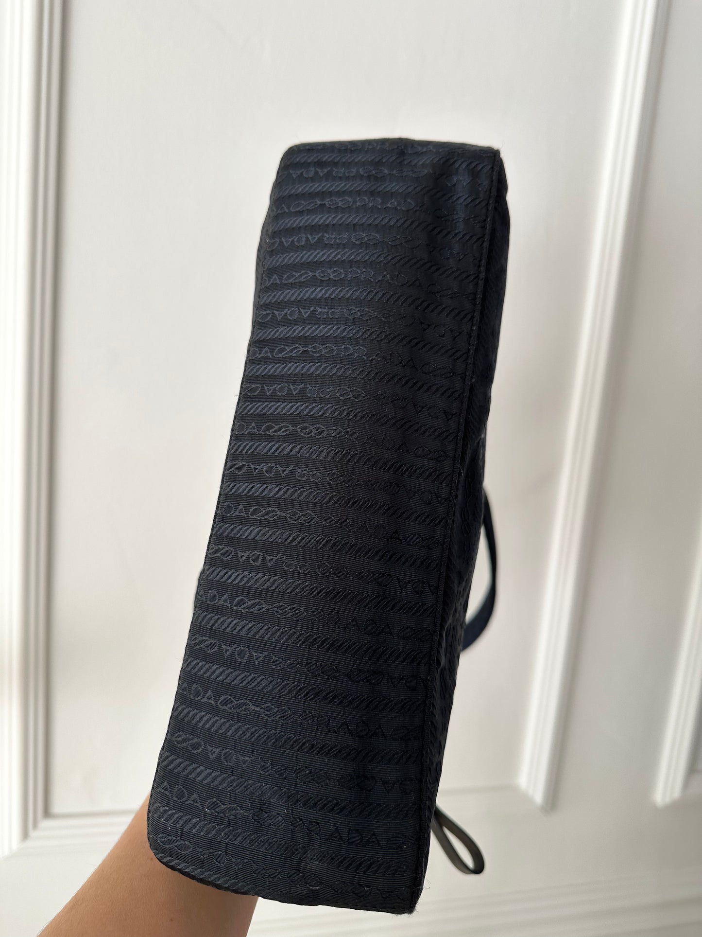 Prada Tessuto Jacquard Two-Way Bag – i sort