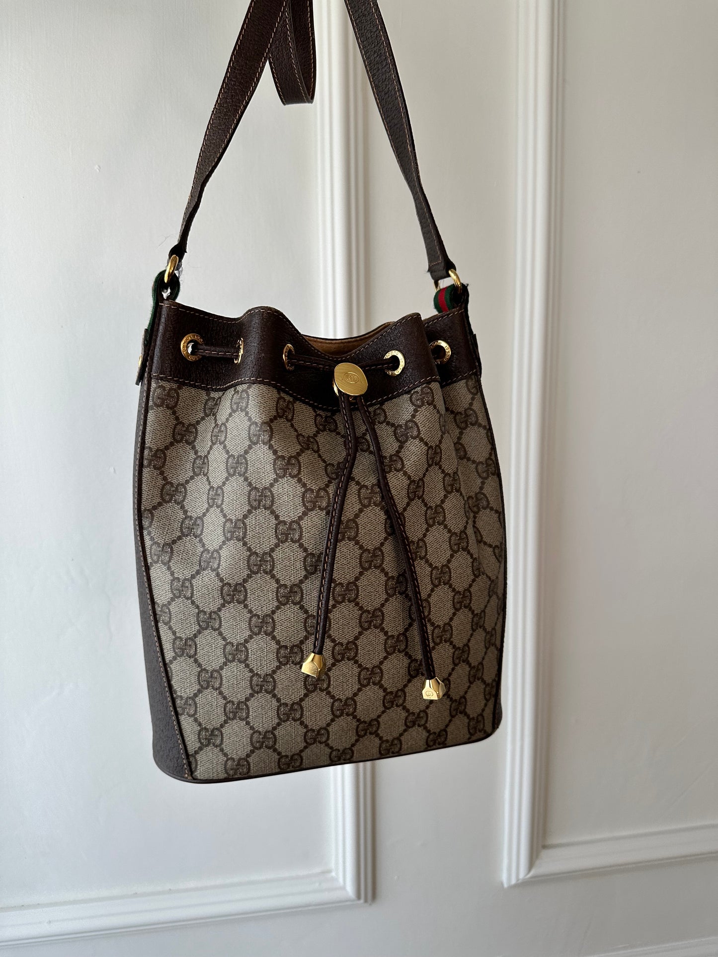 Vintage Gucci GG Bucket Taske
