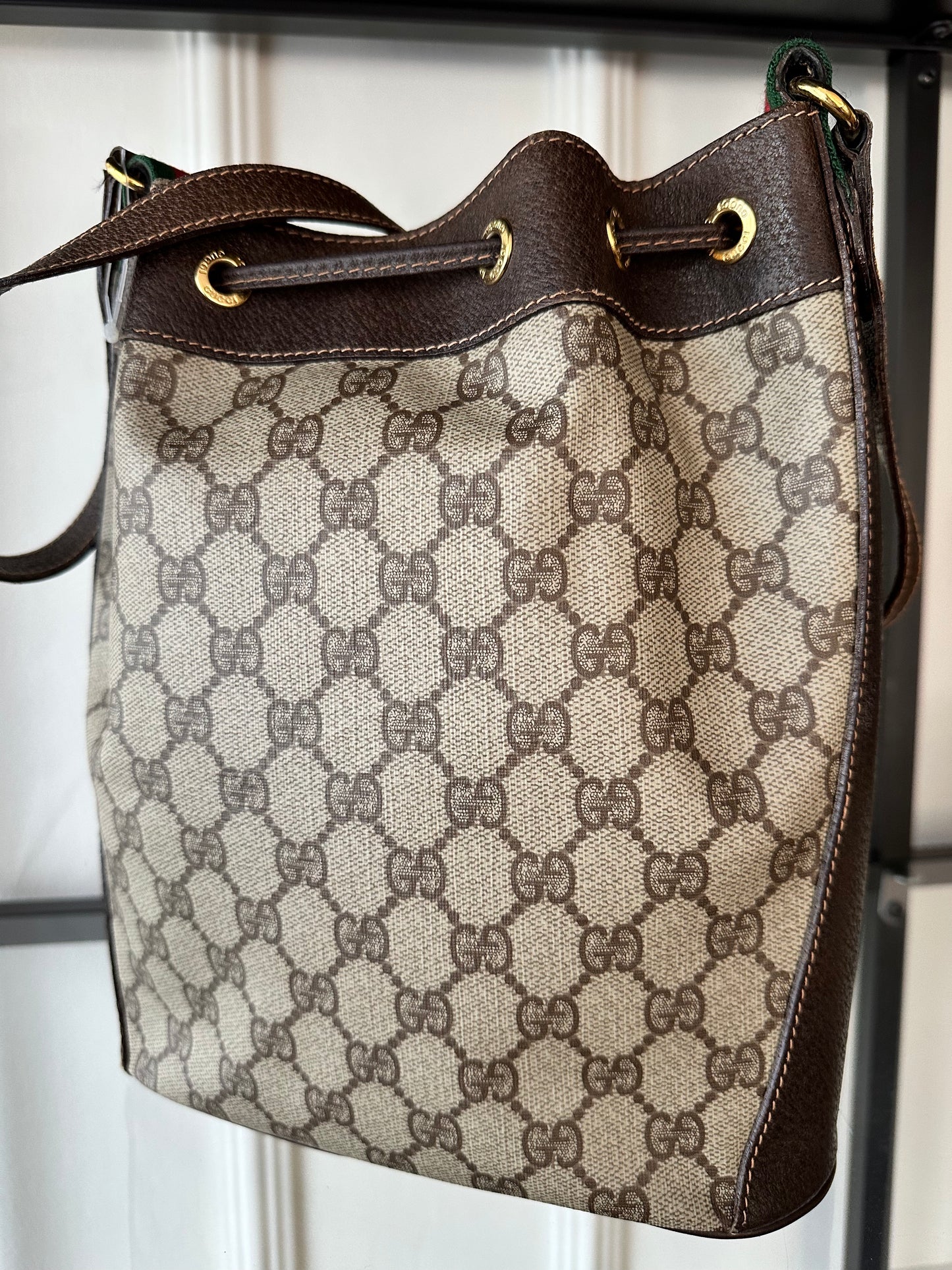 Vintage Gucci GG Bucket Taske