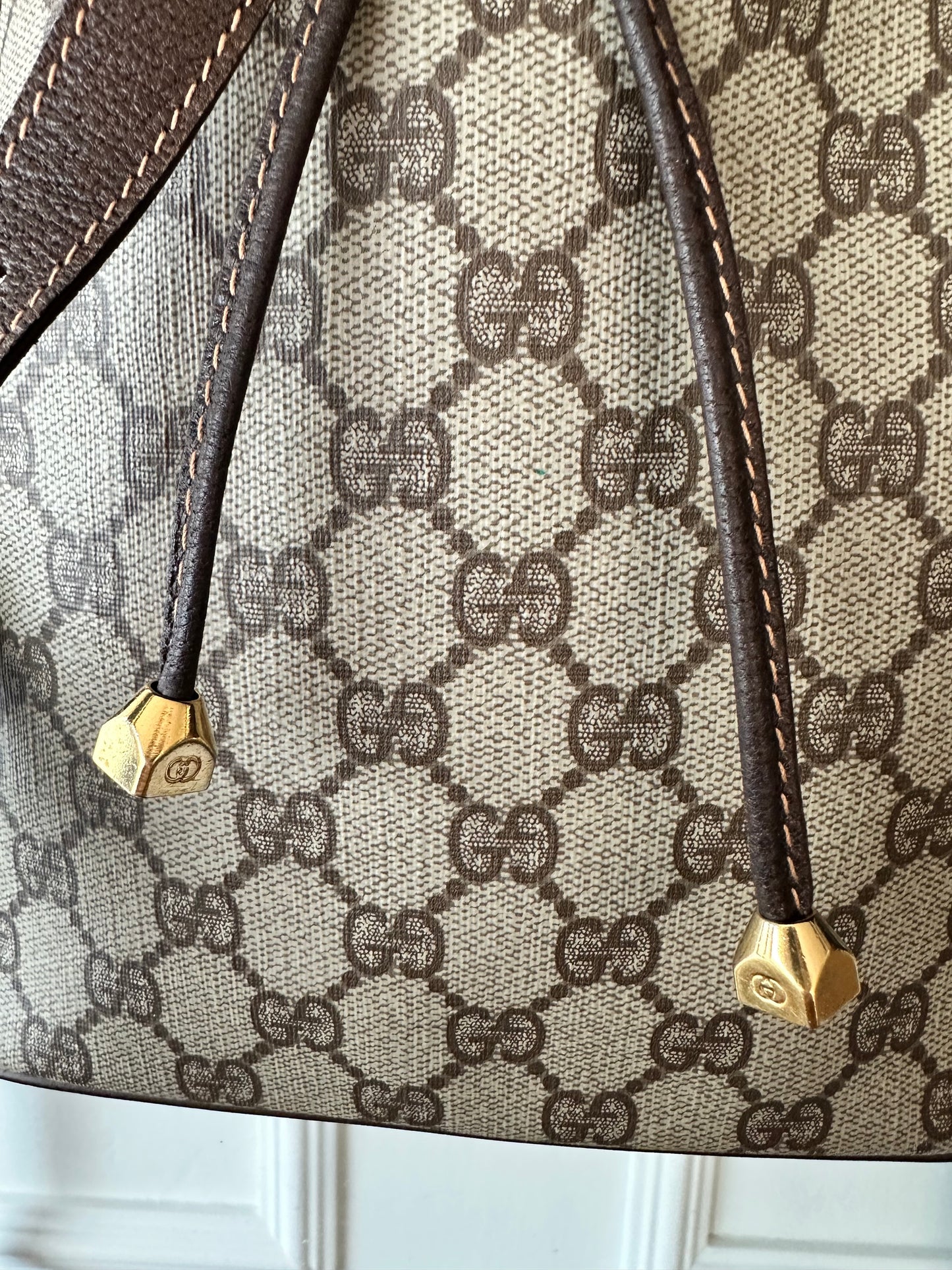 Vintage Gucci GG Bucket Taske