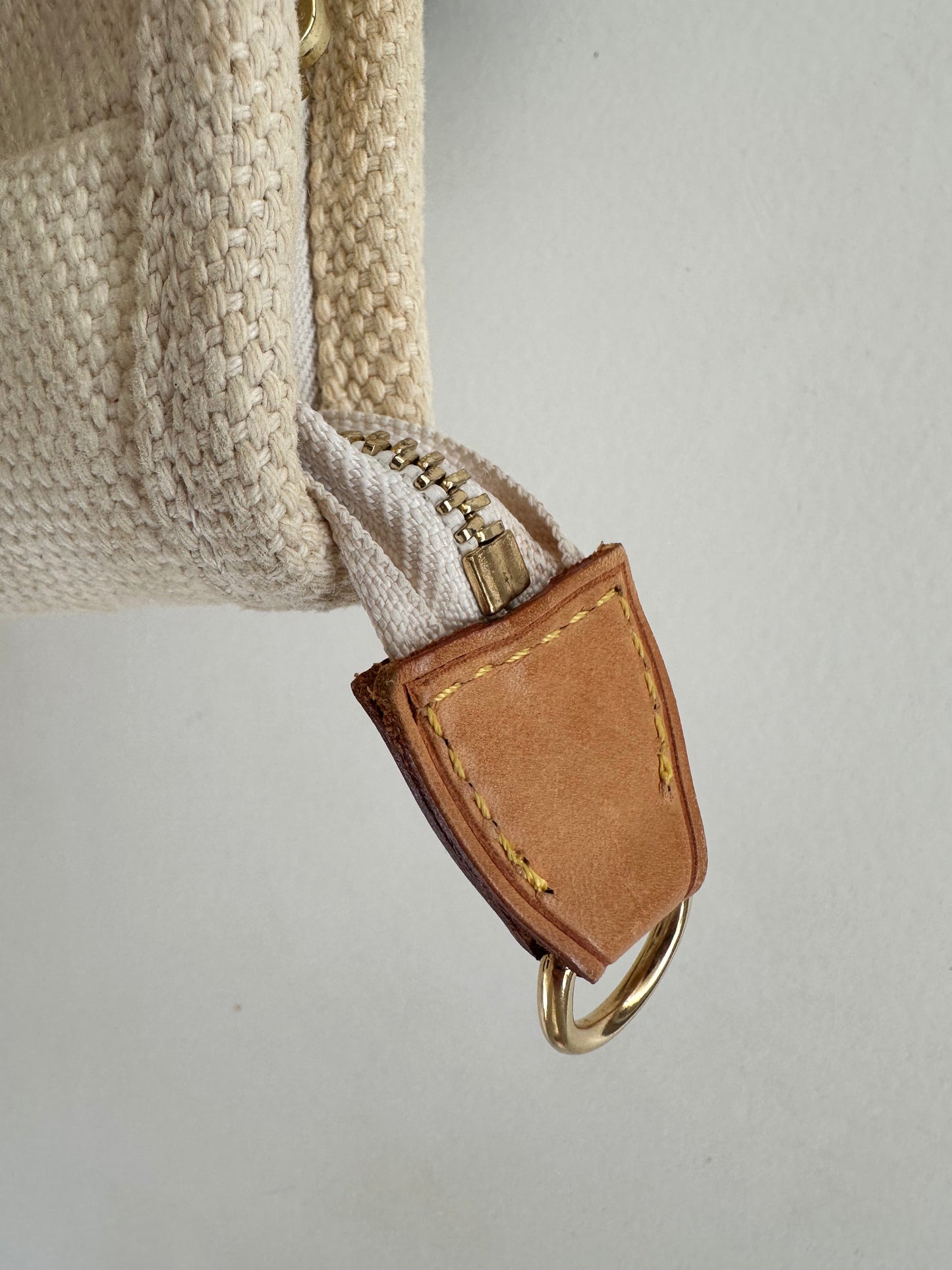 Louis Vuitton Cabas Tote MM Beige Canvas